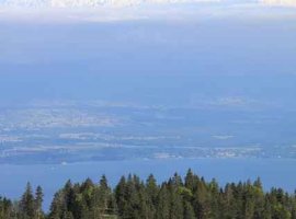 Le Mont Blanc et le Lac Léman.